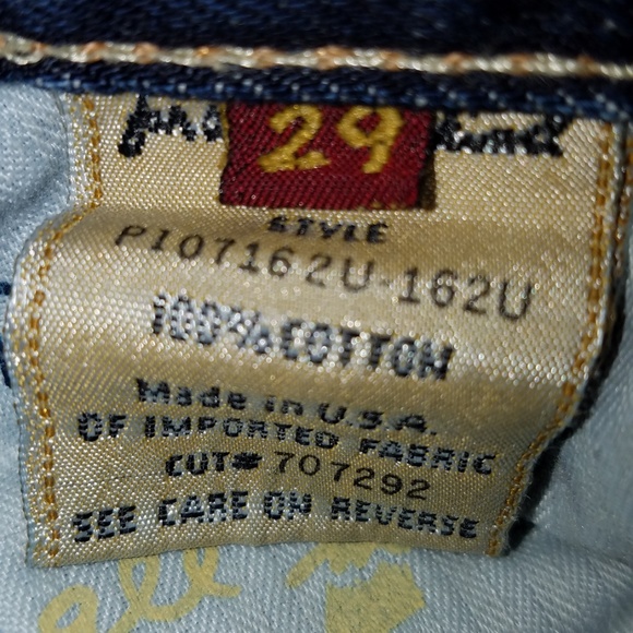 7 for all Mankind Men's DISTRESSED BOOTCUT Jeans - Picture 4 of 5